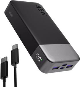 Zwpbwwa-202c2a45w Nobis Portable Charger 20000mah Power Bank 45w Fast Black