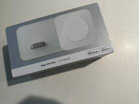 Nm01172185 Nomad Base One Max Magsafe Wireless Charger For Apple Iphone Watch Silver White