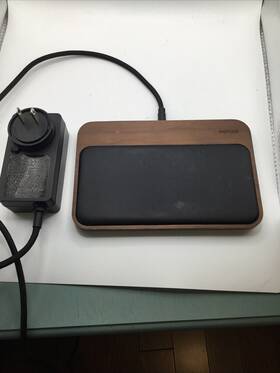 Nm300w4a00 Nomad Base Station Hub Edition Qi Wireless Charging Leather - Walnut