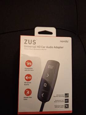 Nonda 853837006833 Zus Universal Hd Car Audio Adapter Stream Music Bluetooth Wireless