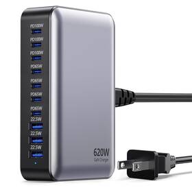 Nongxiang 663899295683 Usb C Charger 620w Gan Charging Station Hub Brick 10 Port Fast Bloc
