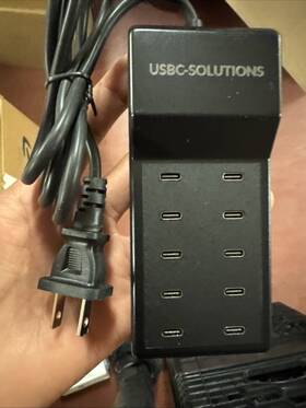 Nongxiang 669423617402 Usb C Charger 10-port 60w Charging Station Multiport 10 Usb-c