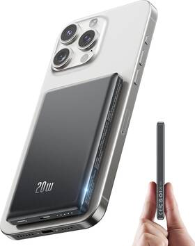 Mp051 Ntaanoo For Magsafe Battery Pack Ultra Slim Wireless Portable Charger 5000mah Black