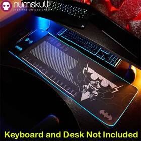 Numskull 056280461531 Dc Comics Batman Wireless Charger And Oversized Rgb Gaming Mat New