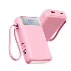 22.5w Nusyddy 766683397645 Portable Charger 27000mah Fast Charging Power Bank With Built-in Cable