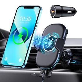 Rcc-618c Obrffe Wireless Car Charger Mount Max 15w Fast Charging Phone Holder P