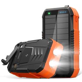 I26w Obucesy Solar Charger Wireless Power Bank 73200mah Built In 2 Cables And Hand Crank