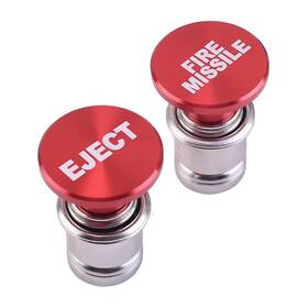 Ocestore 768481440189 2pcs For Eject Fire Missiles Button Lighter Plugs Parts 12v Power Source Dust