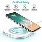 Ocy57929 Ocyclone Wireless Fast Charger Pad For Qi Smartphone Led Portable