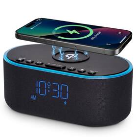 Ue268 Odokee Wireless Charging Alarm Clock Radio Qi Certified Fast Charger For I