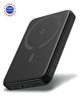 Omnibar 850069990008 Magnetic 5000mah Magsafe Portable Charger Slim Wireless Power Bank
