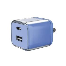 Onn 194346392933 Dual-port Usb-c/usb Fast Charging Wall Charger - Blue