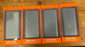 100008835 Onn 681131291378 Lot Of 4 Juice Dual-port Portable Battery 7x Charge - Silver A4