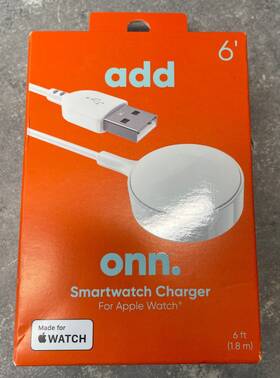 Onn 681131358699 Onn. Smartwatch Charging Cable For Apple Watch 6 Ft Brand New