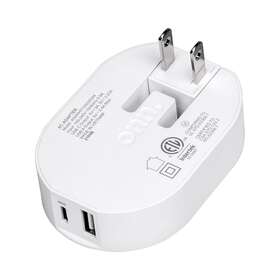 Wiawht100030343 Onn Onn. 32w Dual-port Wall Charger 20w Usb-c Port Fast With Power Delivery