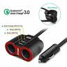 Qc3.0x1 Opm231 Car Charger Extension Cable Multi Cigarette Lighter Usb 761780175684