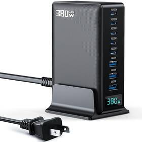 Ncc-888 Opprui 380w Charging Station 8 Port Gan Fast Usb C Charger Block With Black