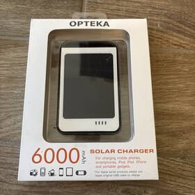 Opteka 813789016557 6000 Mah Ultra High Capacity Backup Battery Solar Charger New In Package