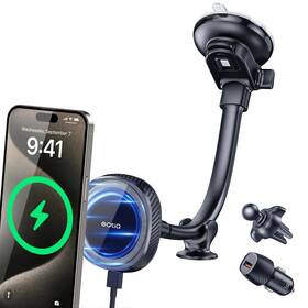 Wh05-s1pro Oqtiq For Magsafe Car Charger Magnetic Wireless Compatible With