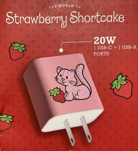 Orbit 810200252778 New Strawberry Shortcake 20watt/usb-c And Usb-a Ports Wall Charger