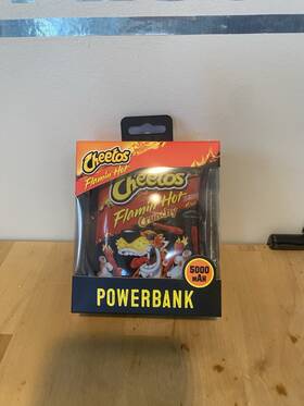 Orbit Innovations 810159396820 New Flaminft Hot Crunchy Cheetos Portable Charger Power Bank Usb A And C Ports