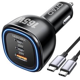 Pd3.1 Otao A165 165w Usb C Car Charger 3 Ports Fast Charge Adapter 140w Pps 45w Pd