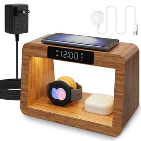 Otess 768502195579 Wireless Charger Station For Samsung Fast Charging With Led Light Fo