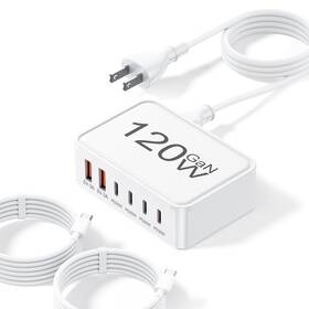Ofs-679 Otovoda 120w Usb C Charger Block 6 Port Charging Station For White
