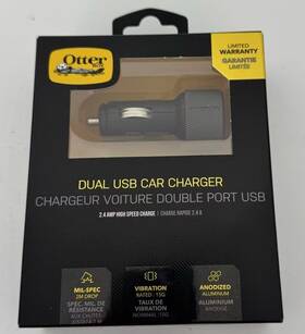 78-52545 Otterbox Fast Charge Durable Tough Usb/usb-c Port Car Charger - Black