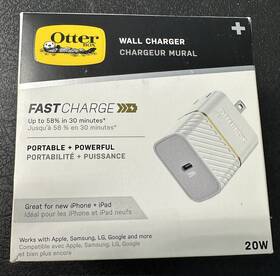 78-80560 Otterbox Fast Charge Usb-c Wall Charger 20w - Cloud Dust White
