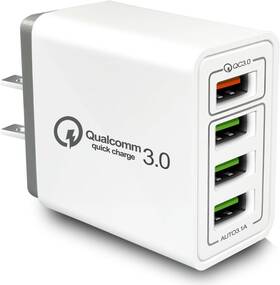 Bk376 P37 Usb Cube Charger Plug Mutiport Adapter Power Charging Station White