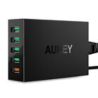 Pa-t1 Aukey Qualcomm Quick Charger 3.0 2.0 Wall 5 Ports Aipower Desk Charging