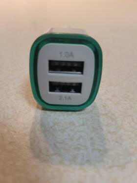 Pac 12 614552073575 Usb Universal Car Charger 2 - Port With Led Lights Free Shipping
