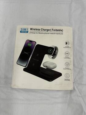 B33304001 Pdkuai Wireless Charger Charging Station 3in1 For Apple Watch Air Pods Iphone 14 13 12