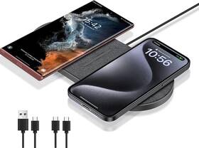 B410 Pdkuai 40w Wireless Charging Pad Dual 20w Fast Mat For Iphone 16 15
