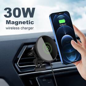 B55408001 Pdkuai 30w Magnetic Wireless Car Charger Phone Mount Bracket For Iphone 16/15/14/13/12