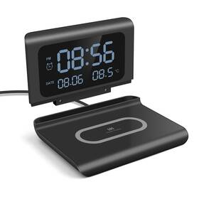 B75212001 Pdkuai Display Digital Clock Wireless Charger Thermometer For Iphone 16 Pro Samsung S25