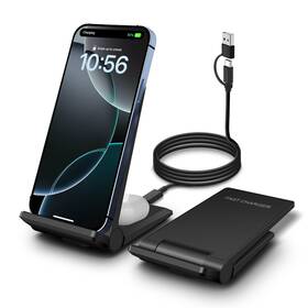 P4b716-b Pdkuai P4b716-b#us04 2 In 1 Wireless Charger New Update 25w Foldable Charging Station F