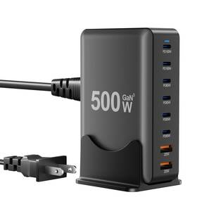 500w Perhanmm 794000892184 Usb C Fast Charger Block 8 Port Charging Station Gan Multi