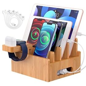 Pezin And Hulin Bamboo Charging Stations For Multiple Devices Upgrade Desk