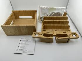 Ul-ph005 Pezin & Hulin And Bamboo Charging Station For Multiple Devices - Missing Usb Hub