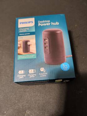 Dlp3535w37 Philips Desktop Power Hub Charging Station Usb-c 3.0