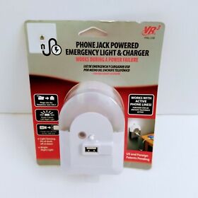 Phone Jack Powered Emergency Night Light And Charger Vr3 Line Needed