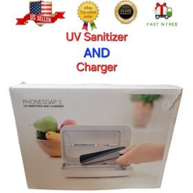 Phonesoap 635909961550 3 Uv Cell Phone Germ Sanitizer And Dual Universal Charger In White