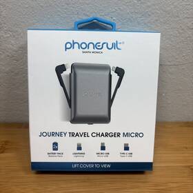 Phonesuit 851466002356 Santa Monica Journey Travel Charger Micro- New