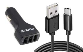 D2dunq-ph Phonil For Motorola Moto G Stylus 5g - Car Charger 36w 3-port Usb 4.8a Type-c Cable