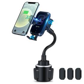 Piosoo 741722135808 Wireless Car Charger-cup Holder Phone Mountautomatic Infrared Smart Sensor C