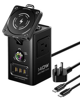 Kf27 Pisen 8-in-1 Mag-safe Charger Stand - 140w Charging Station For Multiple Devices Ma