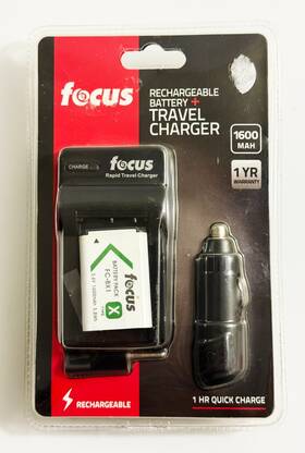 Fc-bx1 Plus 616320840839 Focus Travel Charger Rechargeable Battery 1600 Mah 1hr Charge #fc-bx1