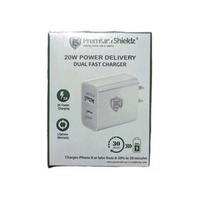 Qc3.0 Plus 754207613432 Premium Shieldz 20w Dual Charger Usb-c Pd